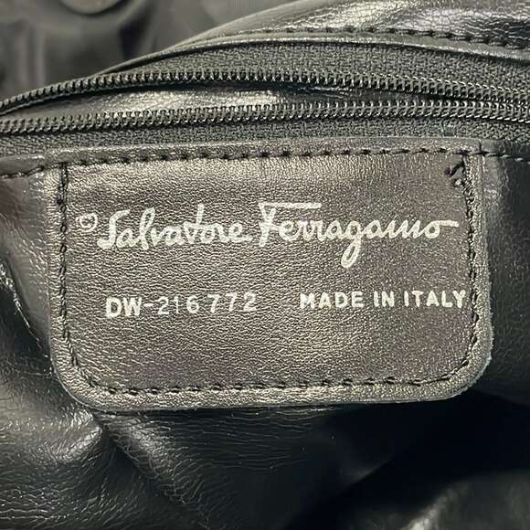 Salvatore Ferragamo Gancini Backpack DW-216772 Nylon Patent Leather